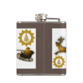 Golden Dei Weihnachten Flachmann (Rückseite)