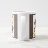 Golden Dei Weihnachten Jumbo-Tasse (Rückseite)