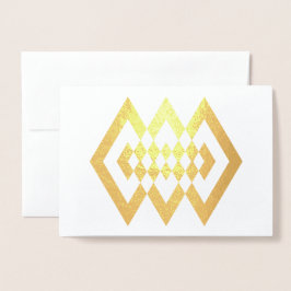 Golden Deko Shapes Foil Card Folienkarte