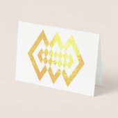 Golden Deko Shapes Foil Card Folienkarte (Vorderseite)