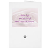 Golden Deko Wedding Menu Card (Hinten)