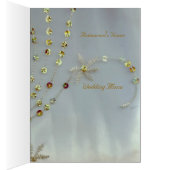 Golden Deko Wedding Menu Card (Innen (Rechts))