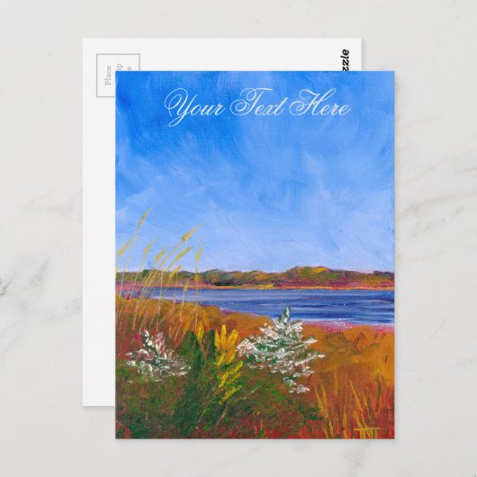 Golden Delaware River Postcard Postkarte (Vorne/Hinten)