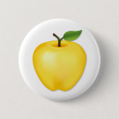 Golden Delicious Apfel Button (Vorderseite)