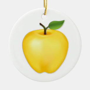 Golden Delicious Apple anpassen Keramik Ornament