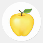 Golden Delicious Apple Aufkleber (Vorderseite)