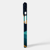 Golden Desert Nightscape - Abstrakte Kakteen Art Case-Mate iPhone Hülle (Rückseite / Links)