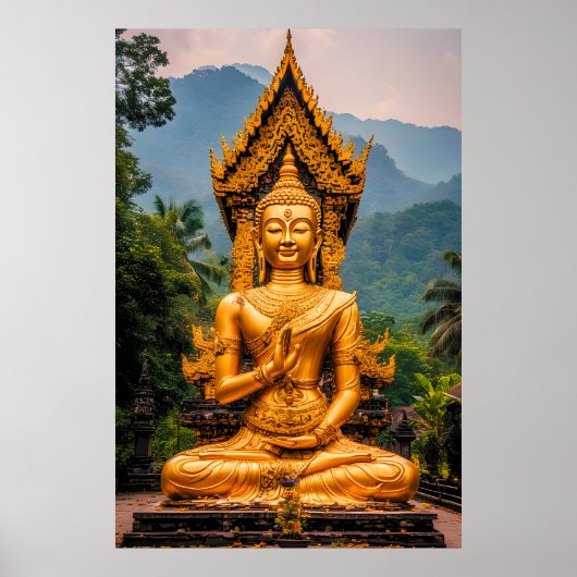 Golden Dhamma in the Northern Hills Poster (Vorne)