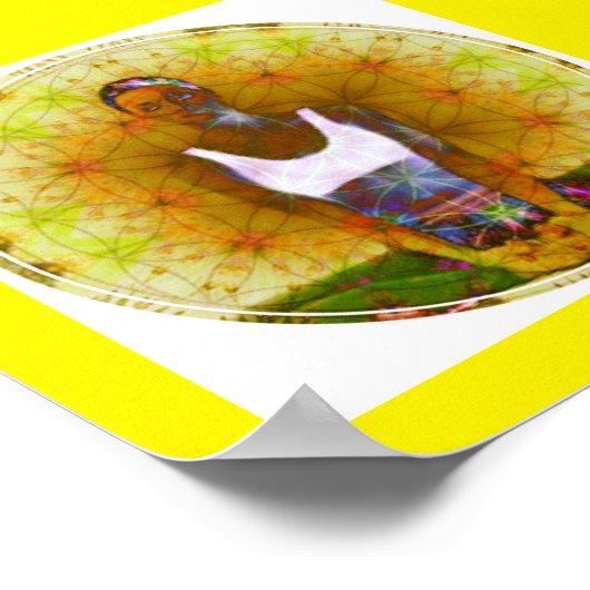 Golden Dharma Girl Poster (Ecke)