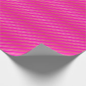 Golden Diagonal Streifen auf Rosa oder Ihre eigene Geschenkpapier (Ecke)
