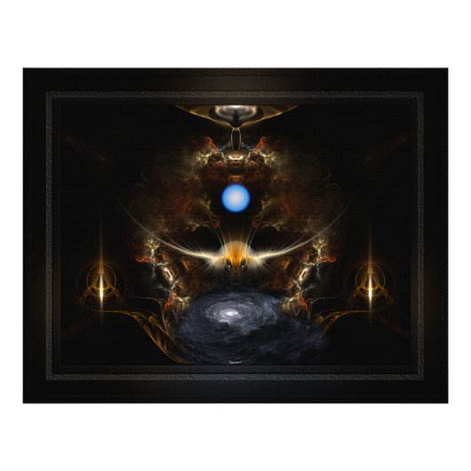 Golden Diamond Head Silver Moth Fotodruck (Vorne)