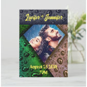 Golden Diamond Moderne Elegante Hochzeit nach Maß Einladung