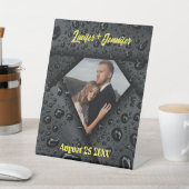 Golden Diamond Moderne Elegante Hochzeit nach Maß Sockelschild (In SItu)