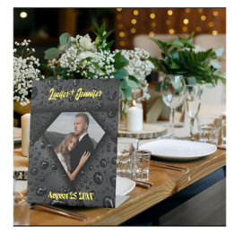 Golden Diamond Moderne Elegante Hochzeit nach Maß Sockelschild