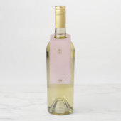Golden Diamond Pink Geometric Deko Gatsby Wedding Flaschenanhänger (Auf Flasche)