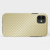 Golden Diamond Plate Case-Mate iPhone Hülle (Rückseite (Horizontal))