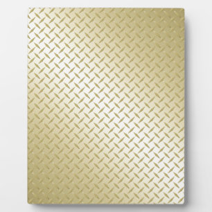 Golden Diamond Plate Fotoplatte