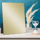 Golden Diamond Plate Fotoplatte (Seite)