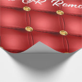 Golden Diamond Tufliter Leder benutzerdefinierten  Geschenkpapier (Ecke)