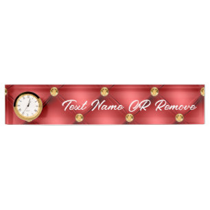 Golden Diamond Tufliter Leder benutzerdefinierten  Namensplakette