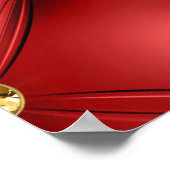 Golden Diamond Tufliter Leder benutzerdefinierten Poster (Ecke)