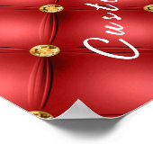 Golden Diamond Tufliter Leder benutzerdefinierten  Poster (Ecke)