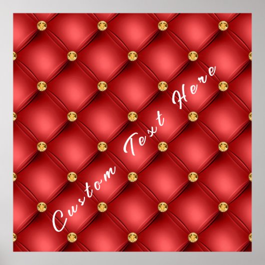 Golden Diamond Tufliter Leder benutzerdefinierten Poster (Vorne)