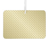 Golden Diamondplate Metal Look Autolufterfrischer (Rückseite)