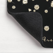 Golden Diamonds auf Black Mousepad (Ecke)