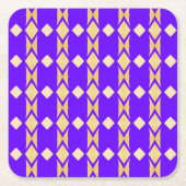 Golden Diamonds Elegantes Royal Blue Gold Rechteckiger Pappuntersetzer (Vorderseite)