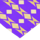 Golden Diamonds Elegantes Royal Blue Gold Tischdecke (Schrägansicht)