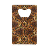 Golden Diamonds Muster Abstrakt Geldbeutel Flaschenöffner (Rückseite)