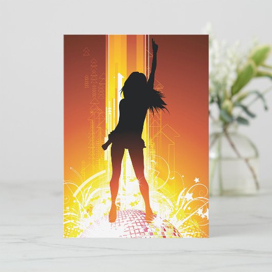 Golden Disco Einladung