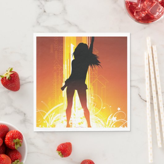 Golden Disco Serviette (Beispiel)