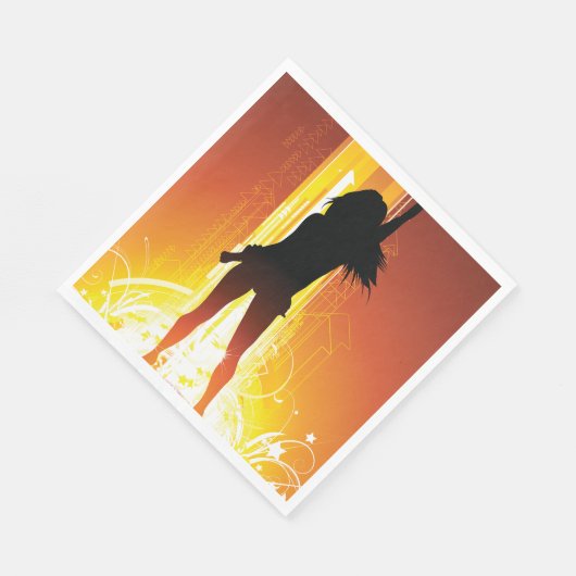 Golden Disco Serviette (Ecke)