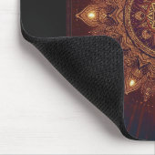 Golden Diwali Mandala - Light In und um Mousepad (Ecke)