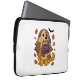 Golden Dog Ghost Halloween Laptopschutzhülle (Vorne Rechts)