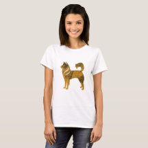 Golden Dog Husky T - Shirt für Frauen