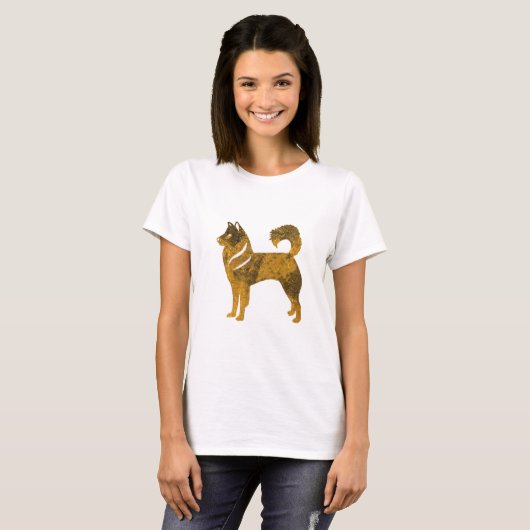 Golden Dog Husky T - Shirt für Frauen (Vorne ganz)