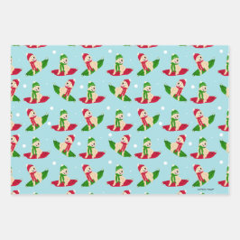 Golden Dog Winter Saucer Schlitten Tagesgeschenk S Geschenkpapier Set