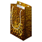 Golden Dog Year Chinese Papercut S Gift Bag Kleine Geschenktüte (Vorderseite Schrägansicht)