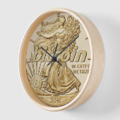 Golden Dollar Funny Bitcoin Kryptowährung HODL Uhr (Winkel)