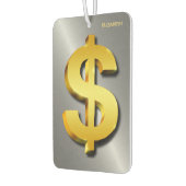 Golden Dollar Sparkling-Symbol für Geld Autolufterfrischer (Links)