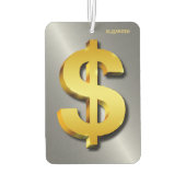 Golden Dollar Sparkling-Symbol für Geld Autolufterfrischer (Rückseite)