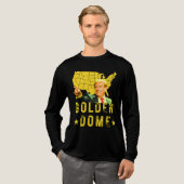 Golden Dome Trump Great American Map Patriotic 4. Tri-Blend Shirt (Volle Vorderseite)