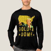 Golden Dome Trump Great American Map Patriotic 4. Tri-Blend Shirt (Vorderseite)