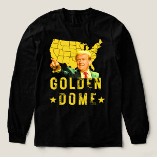 Golden Dome Trump Great American Map Patriotic 4. Tri-Blend Shirt
