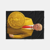 Golden Dome Trump Great American Map Patriotic 4th Fleecedecke (Vorderseite (Horizontal))