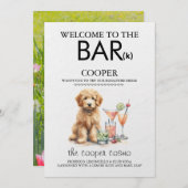 Golden Doodle Bar Menükarte (Vorne/Hinten)