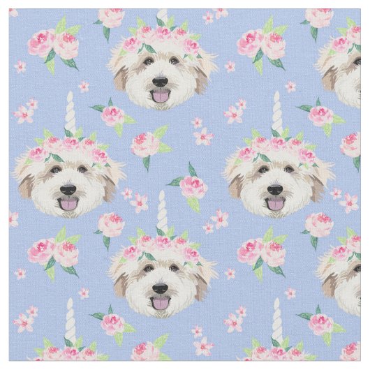 Golden Doodle Blume Stoff (Nahaufnahme)